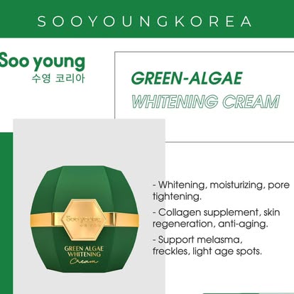 Soo Young Green Algae Whitening Face Cream