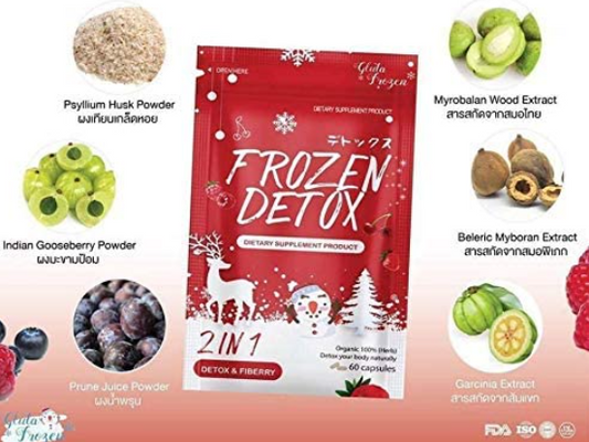 Frozen Detox Dietary Supplement – 2-in-1 Detox & Fiber