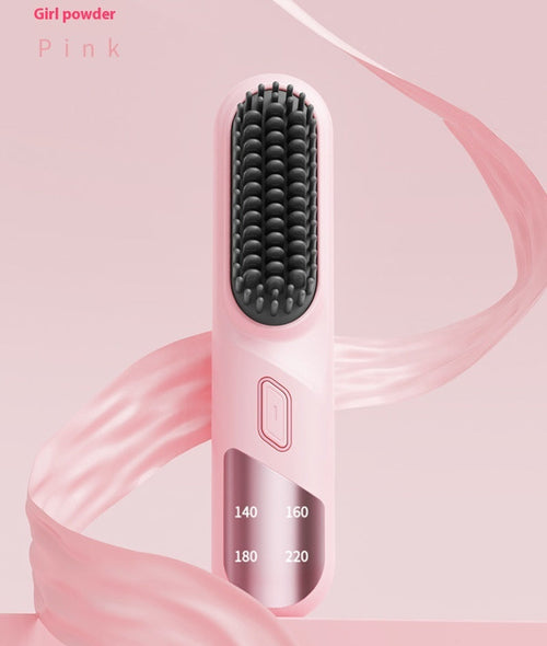Wet Dry Hair Straightener Cordless Hair Straightener Brush With Fast