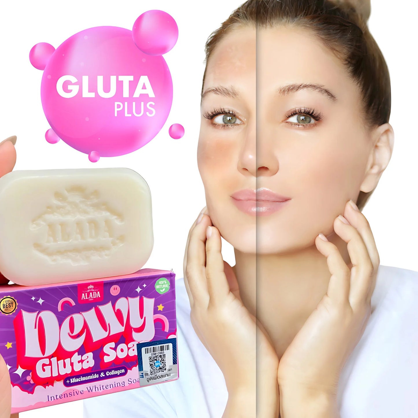 Alada Dewy Gluta Intensive Whitening Soap 70g