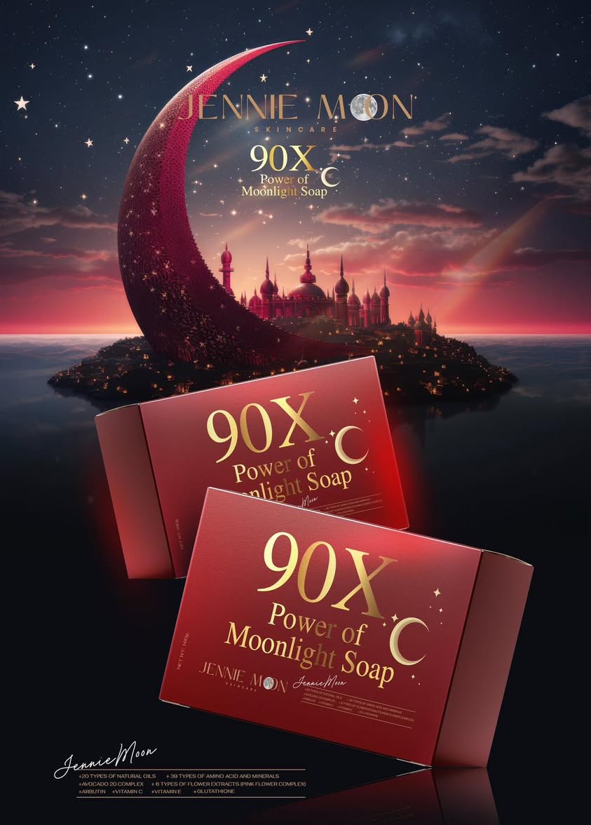 90X.C Power of Moonlight Soap by Jennie Moon | Intensive Brightening & Glow Soap Bar