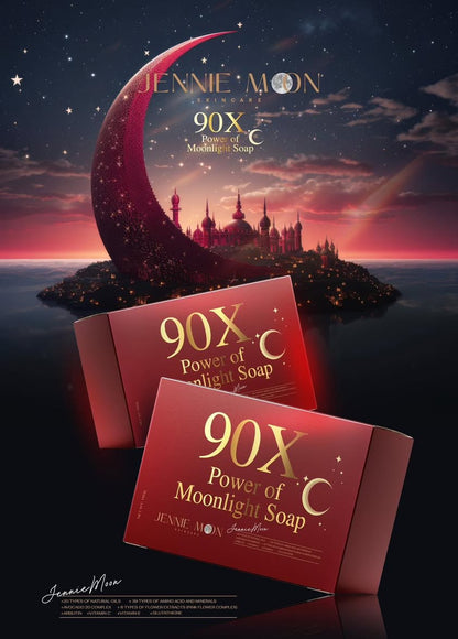 90X.C Power of Moonlight Soap by Jennie Moon | Intensive Brightening & Glow Soap Bar