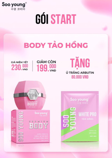 Soo Young Pink Algae Body Cream Combo Set 2