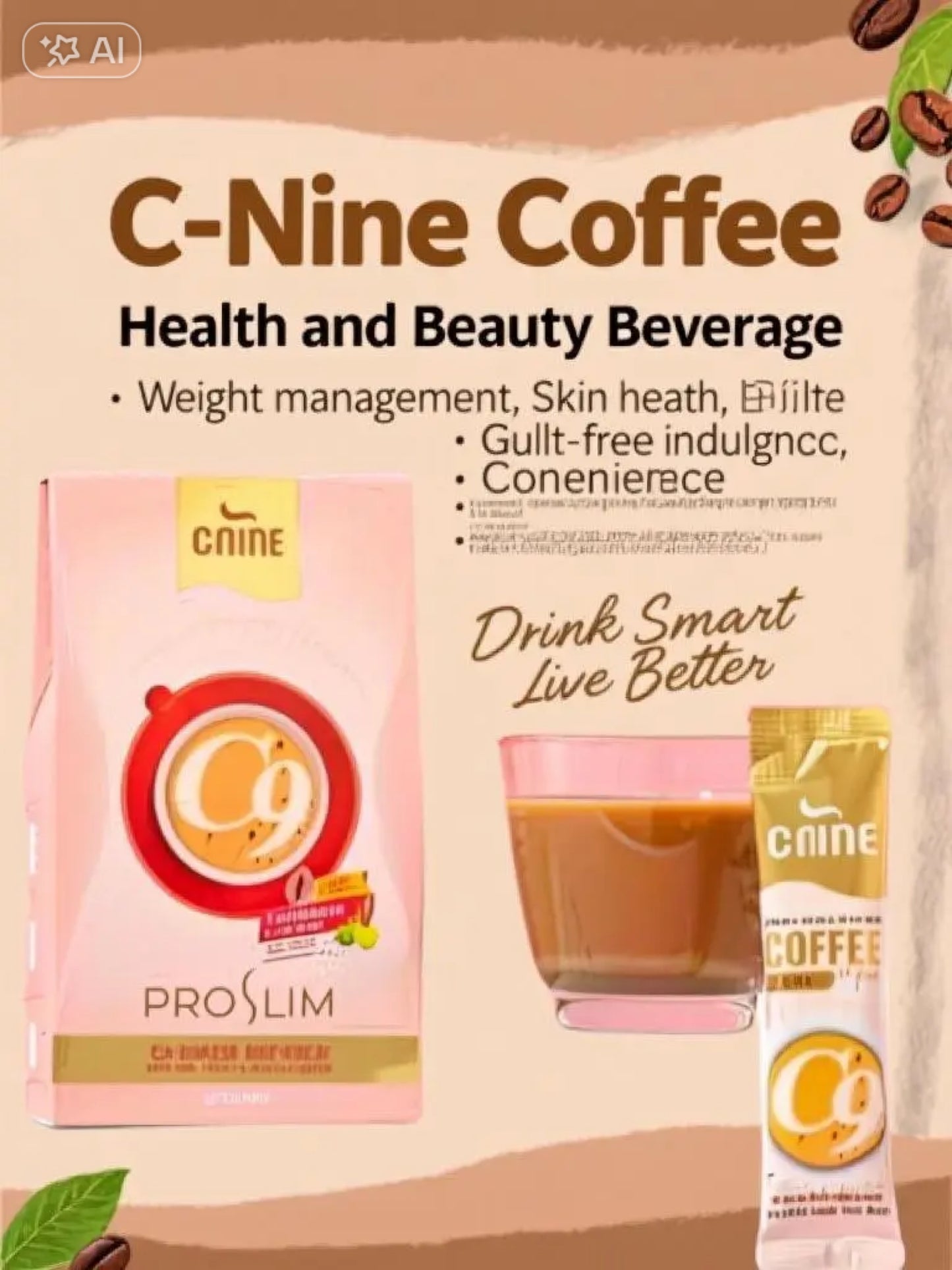 Proslim C9 Coffee Mix Gold