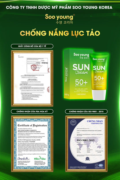 Soo Young Day & Night Green Algae Face Cream Combo