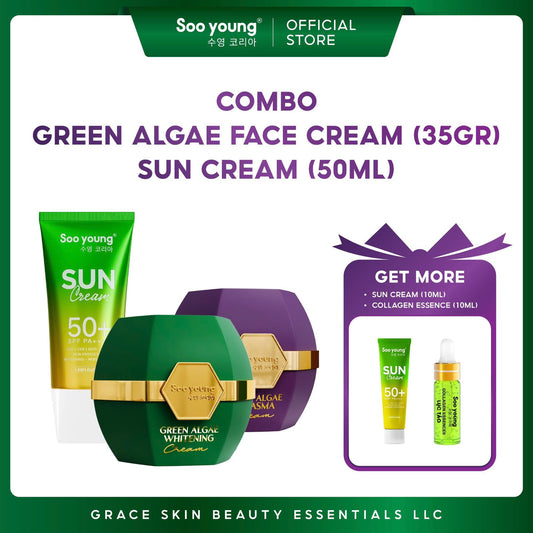 Soo Young Green Algae & Sun Cream Ultimate Protection Combo Set 10